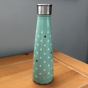 💦SIP BY S’WELL 15 OZ Refillable Water Bottle-Mint Green Triangle Design